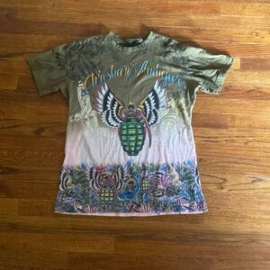 Christian Audigier tattoo tee early 2000s size medium